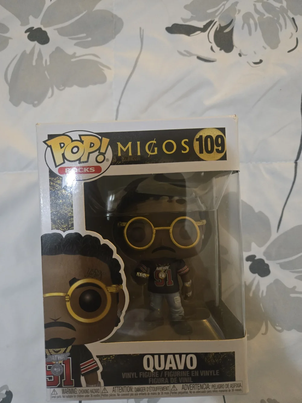 Funko POP! Rocks Migos Quavo Vinyl Figure with Yellow Details